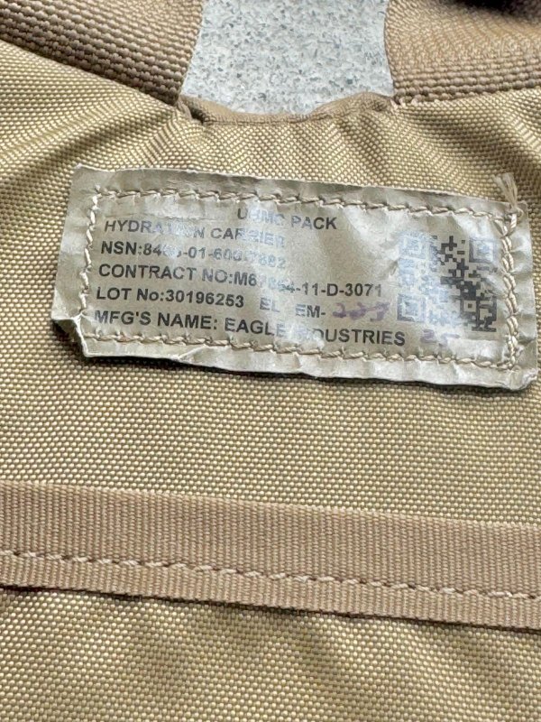 画像9: 希少‼︎ 海兵隊実物 FILBE EAGLE ハイドレーション キャリア コヨーテ 100oz (9)