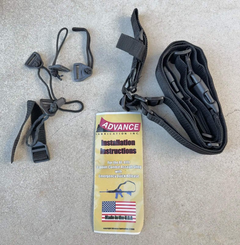 画像1: 海兵隊実物 ADVANCE FABRICATION 3-POINT Combat Assault Sling　スリング (1)