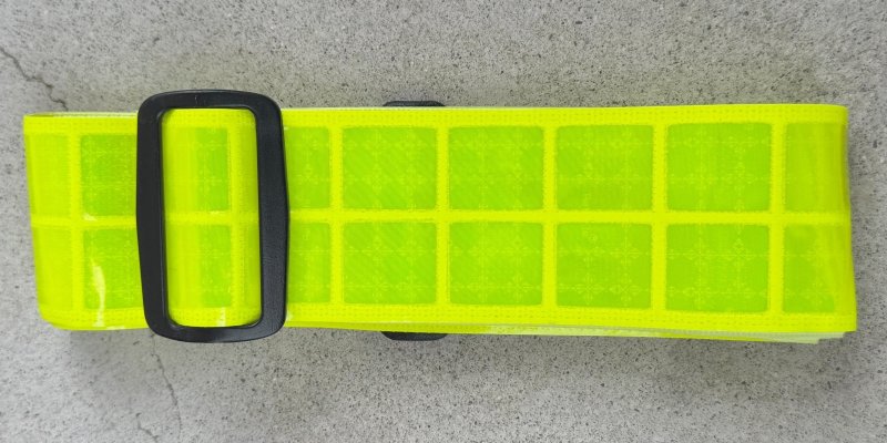 画像1: 米軍実物 反射 リフレクション べルト イエロー (1)