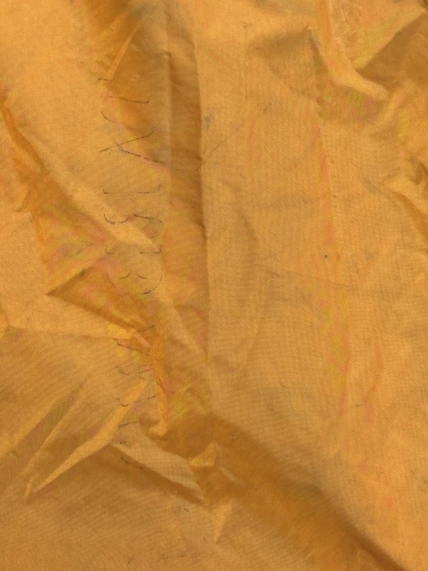 画像4: 米軍実物  1986年代 米軍 航空便 巾着布製大型 オレンジ 8-86 1986年8月 収納 ナイロン キャンバス ヴィンテージ 80年代 (4)