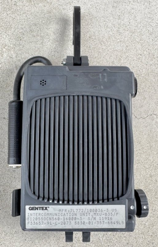 画像2: 米軍実物 パイロット ヘルメット GENTEX コミニケーション 通信ユニット (2)