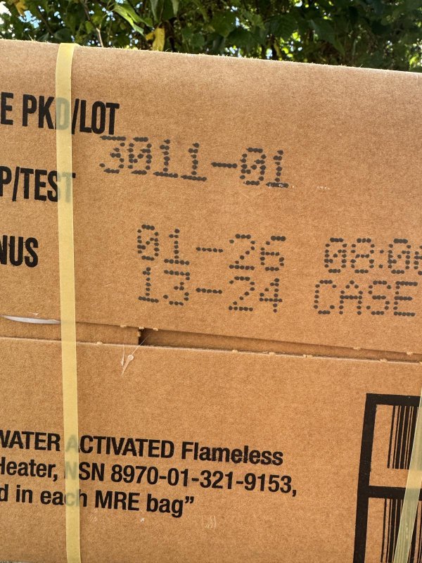 画像6: 米軍実物 ワーニック社 MREレーション/戦闘食 MENU-B 12個セット 2026年1月検品 (6)