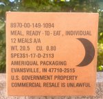 画像2: 米軍実物 2024年10月検【アメリカル】MREレーション/戦闘食 MENU-A (2)