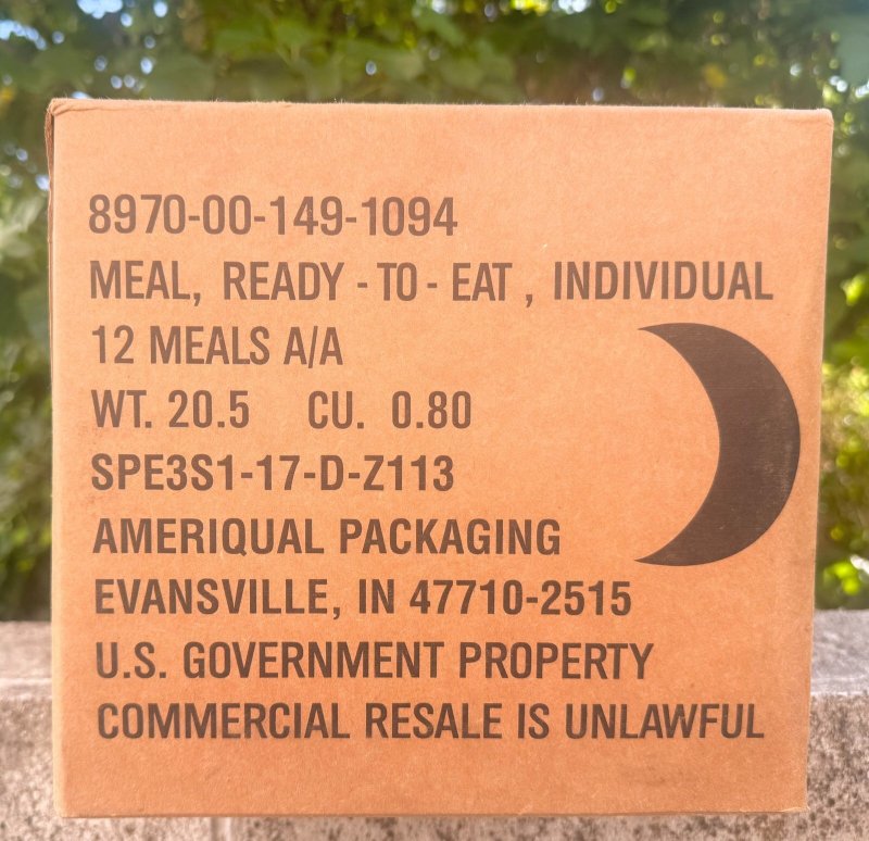 画像2: 米軍実物 2024年10月検【アメリカル】MREレーション/戦闘食 MENU-A (2)