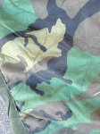 画像4: 米軍実物 ポンチョライナー  ウッドランドカモ 迷彩　 (4)