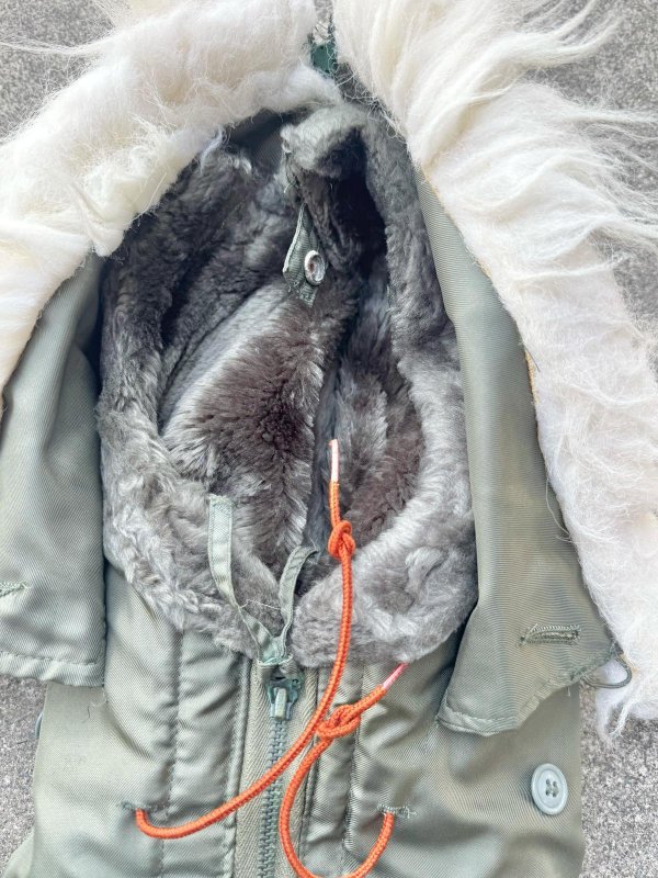 画像5: 米軍実物 ALPHA HOOD WINTER FLYERS ビンテージ フード (5)