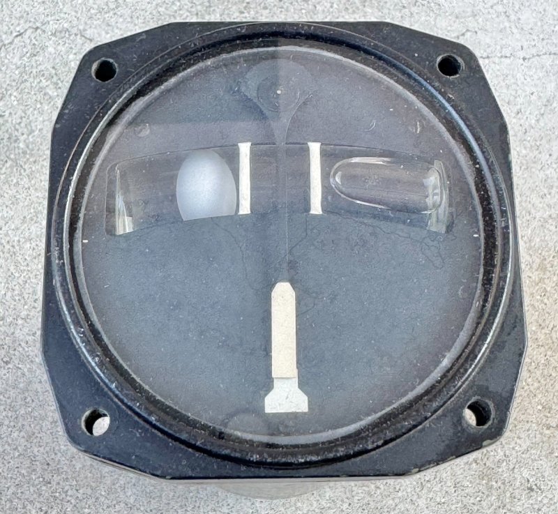 画像2: 米軍実物 US Navy AD-4 Skyraider ターン・アンド・バンク・インジケーター（旋回計 / Turn and Bank Indicator） (2)