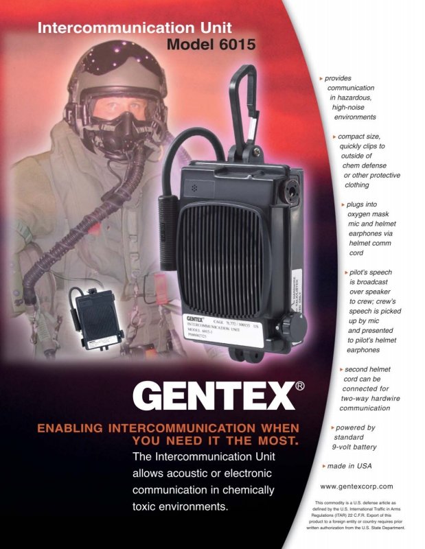 画像1: 米軍実物 パイロット ヘルメット GENTEX コミニケーション 通信ユニット (1)