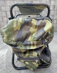 画像2: 米軍放出品 ホールディング スツール コンビネーション＆バックパック ロスコ (2)