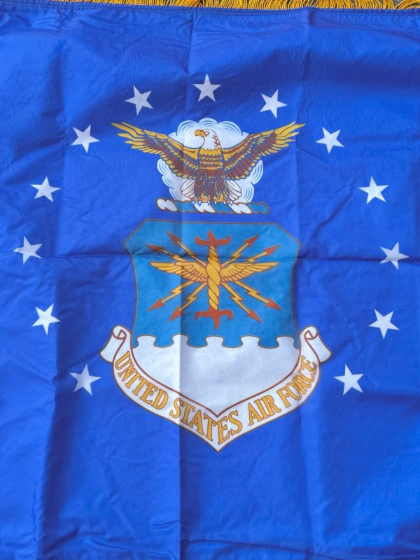 画像9: 米軍実物 空軍 AIR FORCES フラッグ ポールセット (9)