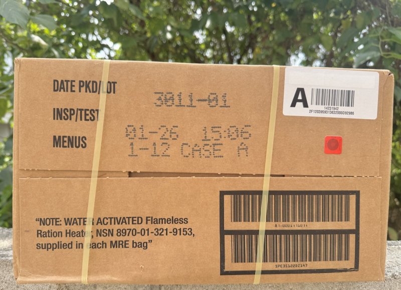画像5: 米軍実物 ワーニック社 MREレーション/戦闘食 MENU-A 12個セット 2026年1月検品 (5)