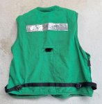 画像3: 米軍実物 LIFE RESERVER VEST グリーン　LARGE (3)