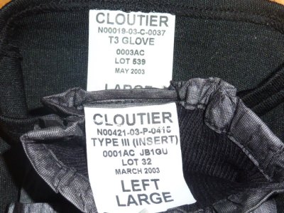 画像2: 米軍実物 CLOUTIER T3 GLOVE