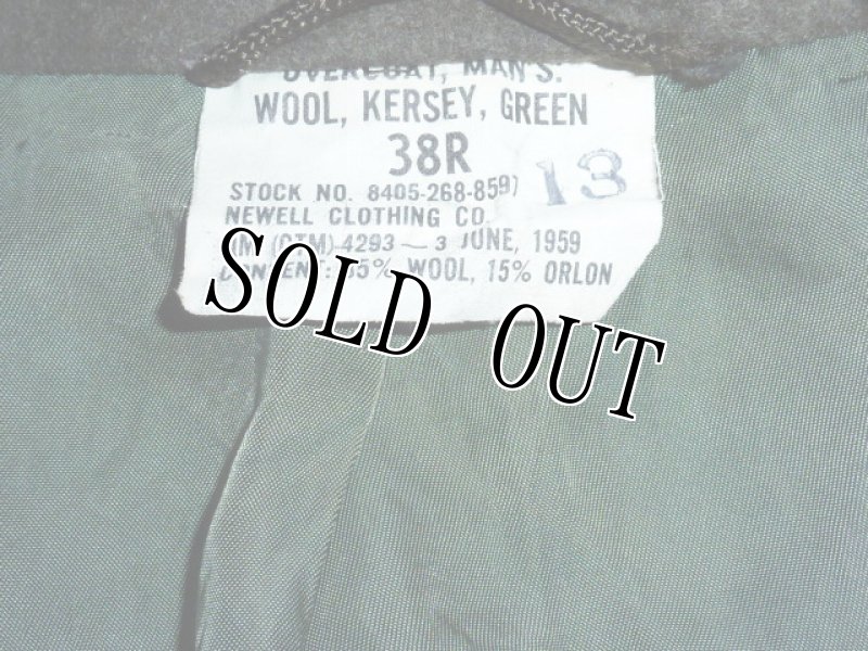 画像5: U,S,M,C, ウールオーバーコート 38R (5)