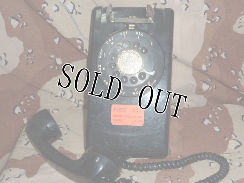 画像2: 米軍実物 レトロ ダイヤル ウオール フォン (2)