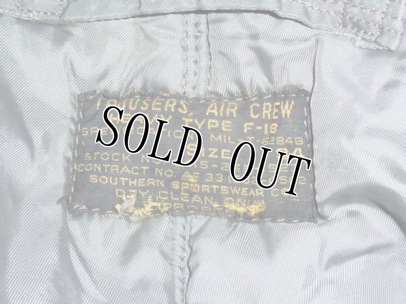 画像4: 米軍放出品,TROUSERS, AIR CREW HEAVY, TYPE F-1B　34 (4)