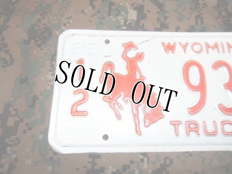 画像3: 米軍放出品.アメリカワイオミング州 ナンバープレート (3)