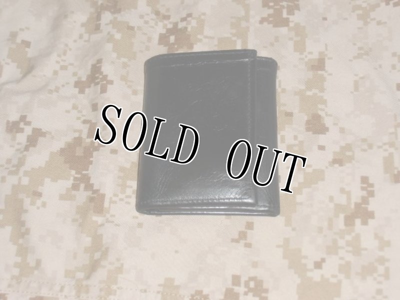 画像4: 米軍放出品.U.S.MARINE ウォレット オールレーザー 革 (4)