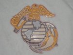 画像2: 米軍放出品.USMC ビッグワッペン (2)