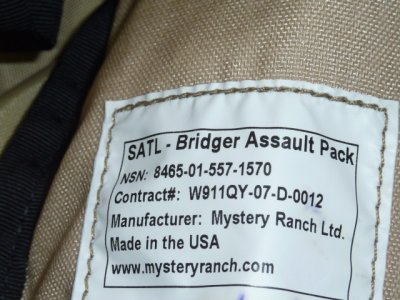 画像2: 米軍実物 MYSTERY RANCH ミステリーランチ SATL. Bridger　アサルトパック 