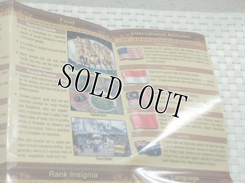 画像4: 米軍実物.インドネシア. ガイドブック CULTURE SMART CARD. (4)