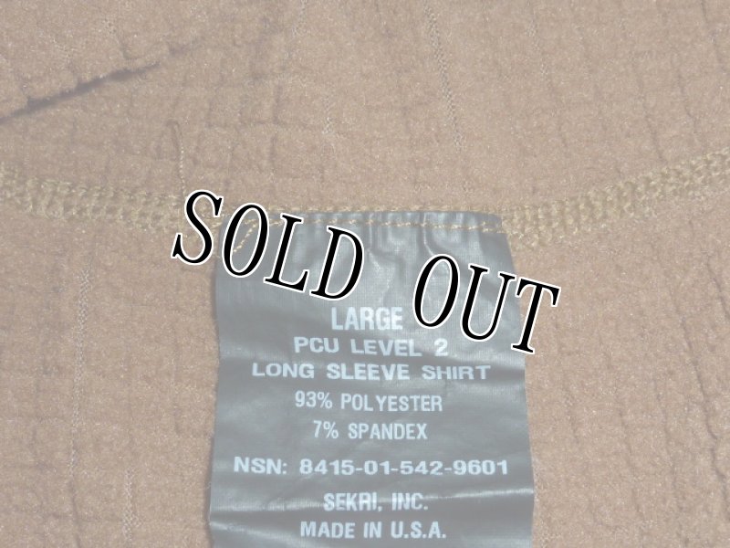 画像4: 米軍実物 特殊部隊支給,PCU LEVEL 2 ロングスリーブシャツ L (4)