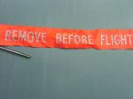 画像2: 米軍実物. Remove Before Flight　戦闘機.安全装置.フラッグ　F15 (2)