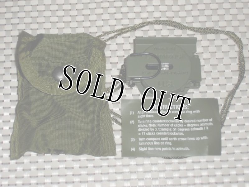 画像4:  米軍放出品,U.S. Army Official Tritium Lensatic Compass (3H Model) (4)