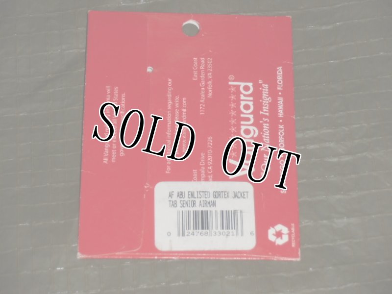 画像2: 米軍放出品.USAF Senior Airman. ゴアジャケット TAB ABU  (2)