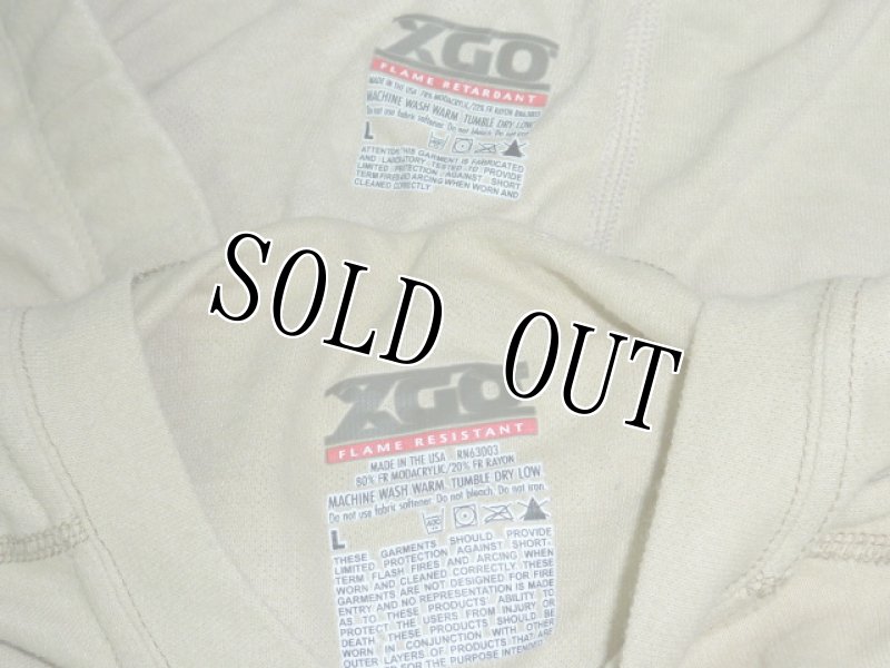 画像4: 米軍放出品．XGO アンダーシャツ・パンツセット　L (4)