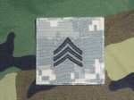 画像1: 米軍放出品,US ARMY　ACU階級パッチ (1)