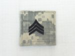 画像1: 米軍放出品,US ARMY　ACU階級パッチ (1)