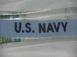 画像1: 米軍放出品.US　NAVY　　　ワッペン (1)