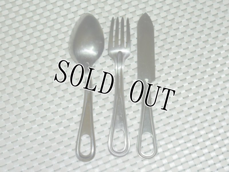 画像2: 米軍実物 KNIFE／SPOON／FORK／FIELD ／SET (2)