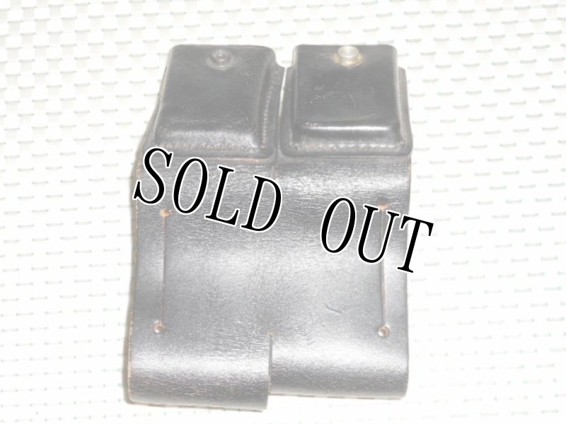 画像3: 米軍放出品, ダブルマガジン.本革ホルスター  (3)