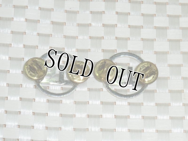 画像2: 米軍実物　Air Force U.S. Letters Mirror Finish Collar Insignia (2)