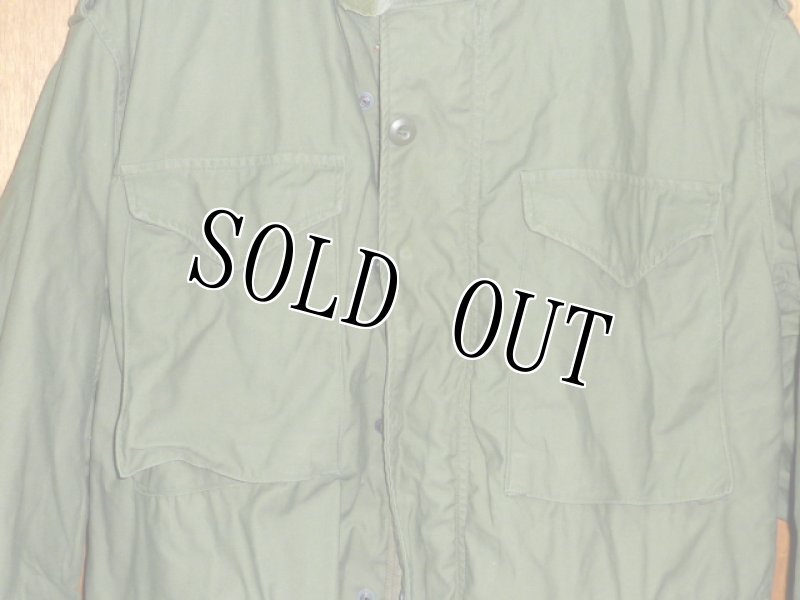 画像2: 米軍実物,M-65フィールドジャケット　OD　S-R (2)