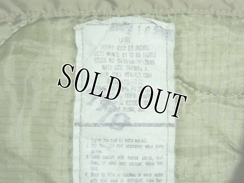 画像4: 米軍放出品,M-65フィールドジャケットライナー L (4)