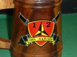 画像2: 米軍放出品,US MARINE ウッドカップ (2)
