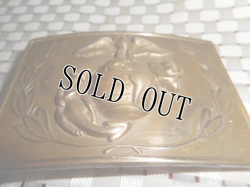 画像2: 米軍放出品.U.S.MARINE／海兵隊制服ベルト.バックル (2)