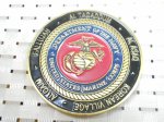 画像1: 米軍放出品　U,S,NAVY　US　MARINE　チャレンジ　コイン (1)