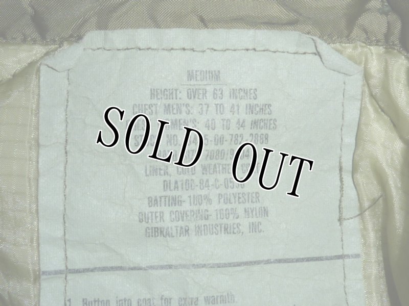 画像5: 米軍放出品,M-65フィールドジャケットライナー M (5)