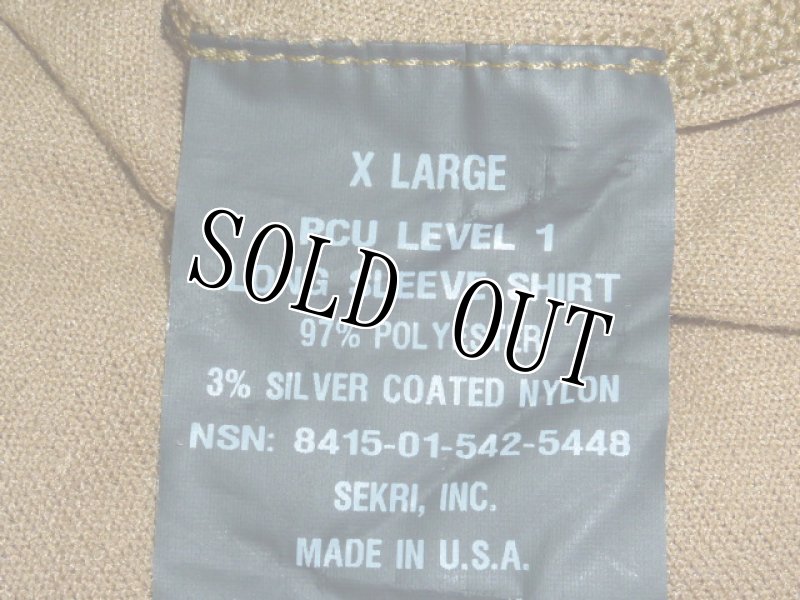 画像4: 米軍実物　特殊部隊支給　PCU LEVEL 1 LONG SLEEVE SHIRT　XL (4)