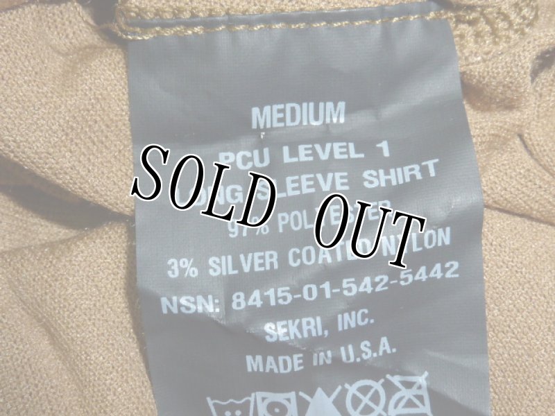 画像4: 米軍放出品,特殊部隊支給,PCU LEVEL 1 LONG SLEEVE SHIRT M (4)