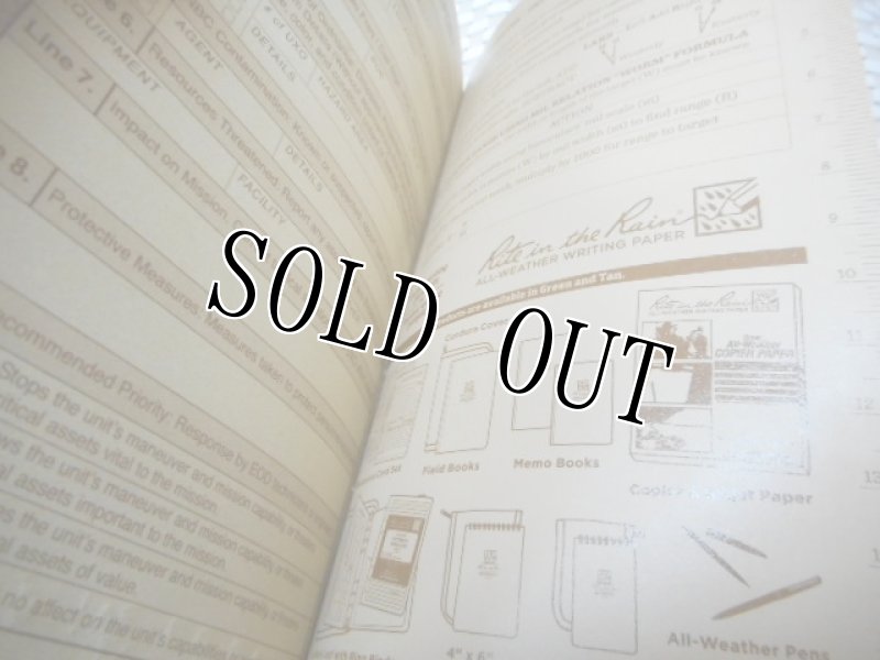 画像5: 米軍放出品　ALL－WEATHER　FIELD　BOOK (5)