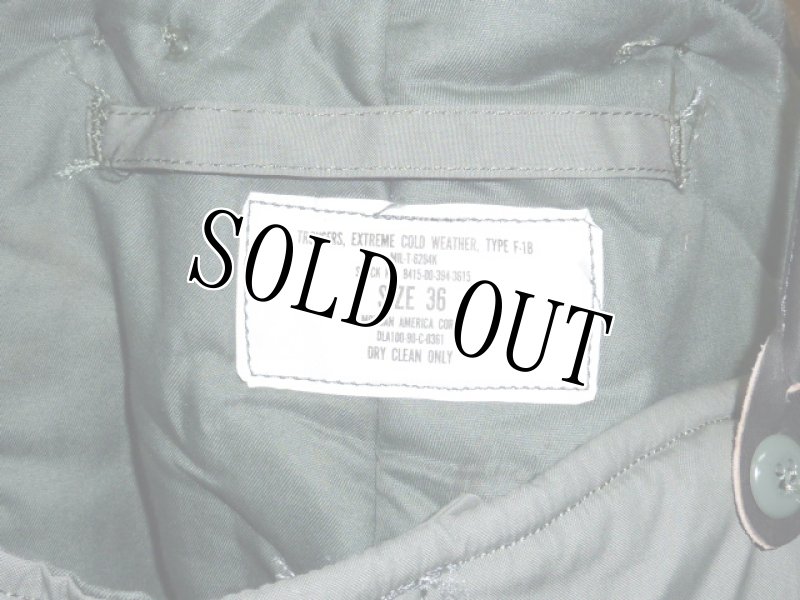画像3: 米軍放出品,TROUSERS, EXTREME,COLD,WEATHER，TYPE F-1B　36 (3)