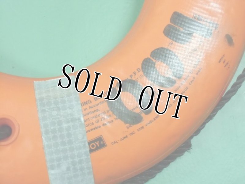 画像2: 米軍放出品.USS LIFE RING 救命浮き輪 (2)