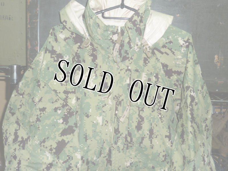画像2: 米軍実物,US NAVY NWU GORE-TEX ゴアテックスパーカー S-R (2)