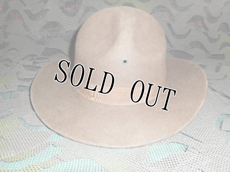 画像2: 米軍実物　USMC　ドリル　インストラクター　フェルトハット (2)