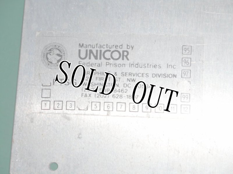 画像4: 米軍実物. CAUTION 騒音注意 アルミ　プレート (4)